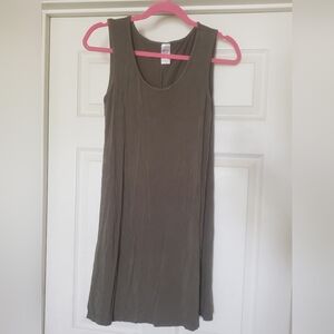 Stylish Sleeveless Dress in Taupe